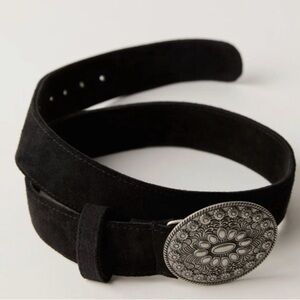 SOLD!!!  Free People Suede Duchess Concho Belt - Black Size XS/S